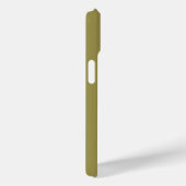 Coques Case-Mate iPhone Nom personnalisé vert décalé solide (Verso / Droite)