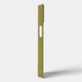Coques Case-Mate iPhone Nom personnalisé vert décalé solide (Verso / Droite)