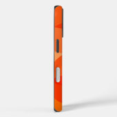Coques Case-Mate iPhone Nom personnalisé Vibrant Rouge Orange Abstrait Bol (Verso / Droite)