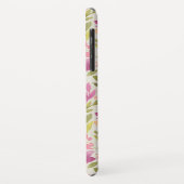 Coques Case-Mate iPhone Nom personnalisé Violet motif floral (Dos/Gauche)