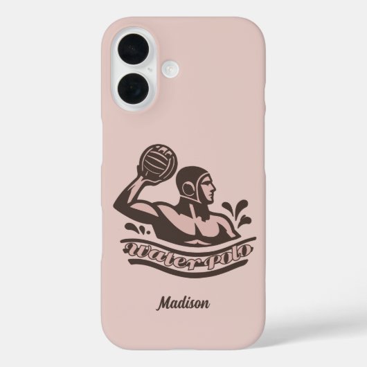 Coques Case-Mate iPhone Nom personnalisé Water Polo (Verso)