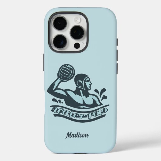 Coques Case-Mate iPhone Nom personnalisé Water Polo (Verso)