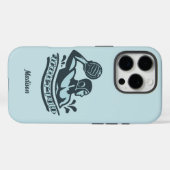Coques Case-Mate iPhone Nom personnalisé Water Polo (Verso (horizontal))