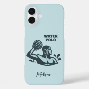 Coques iPhone 16 Plus Nom personnalisé Water Polo