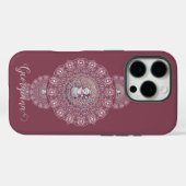 Coques Case-Mate iPhone Nom Personnalisé Whimsman Snowman Ornamental Manda (Verso (horizontal))