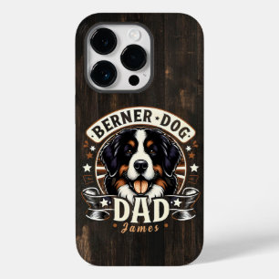 Coque Pour iPhone 14 Pro Nom personnel Berner Chien Papa - Bernese Daddy