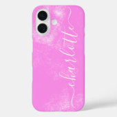 Coques Case-Mate iPhone Nom personnel esthétique rose mignon Grunge (Verso)