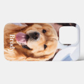 Coques Case-Mate iPhone Nom photo personnalisé simple (Verso (horizontal))