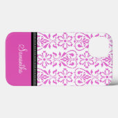 Coques Case-Mate iPhone nom rose de coutume de damassé d'iPad (Verso (horizontal))
