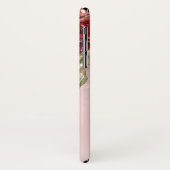 Coques Case-Mate iPhone Nom rose floral d'étincelles de parties (Dos/Gauche)