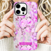 Coques Case-Mate iPhone Nom Rose Romantique et Lavande