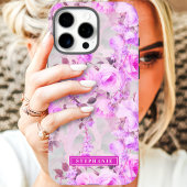 Coques Case-Mate iPhone Nom Rose Romantique et Lavande