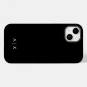 Coques Case-Mate iPhone Nom simple de couple monogrammé (Verso (horizontal))