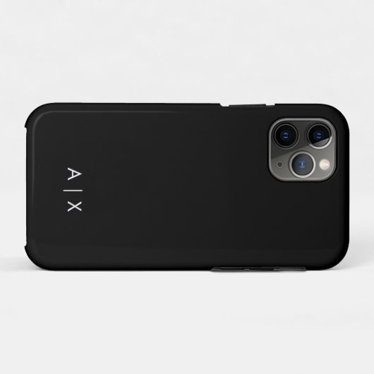 Coques Case-Mate iPhone Nom simple de couple monogrammé (Dos (Horizontal))