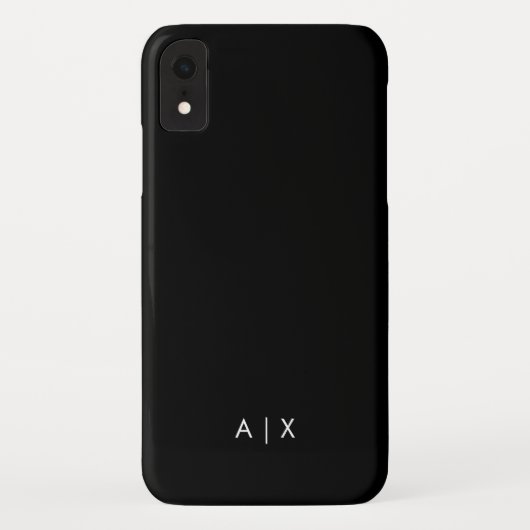 Coques Case-Mate iPhone Nom simple de couple monogrammé (Dos)