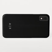 Coques Case-Mate iPhone Nom simple de couple monogrammé (Dos (Horizontal))