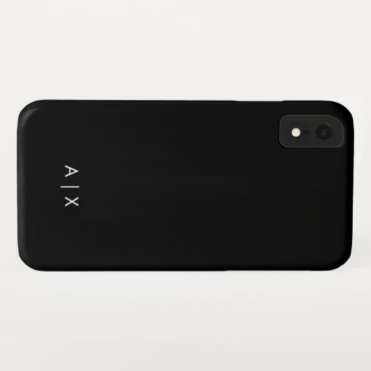 Coques Case-Mate iPhone Nom simple de couple monogrammé (Dos (Horizontal))