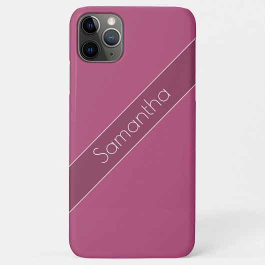 Coques Case-Mate iPhone Nom simple et élégant uniquement Mulberry violet à (Dos)