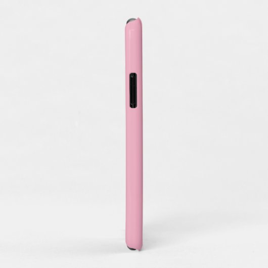 Coques Case-Mate iPhone Nom simple et Initiales rose et blanc doux (Dos/Droite)