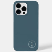 Coques Case-Mate iPhone Nom simple et moderne du monogramme (Verso)