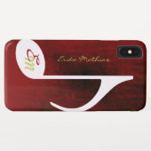 Coques Case-Mate iPhone Nom sur une note de musique (Dos (Horizontal))