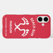 Coques Case-Mate iPhone Nom, texte et couleur personnalisés (Verso (horizontal))