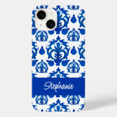 Coques Case-Mate iPhone Nom Toile de Jouy Bleue (Verso)