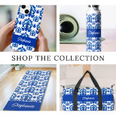 Coques Case-Mate iPhone Nom Toile de Jouy Bleue