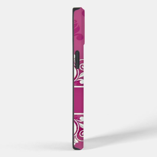 Coques Case-Mate iPhone Nom tourbillon Damask rose (Verso / Droite)