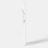 Coques Case-Mate iPhone Nommé éclatant orchidée violet art floral (Verso / Gauche)