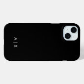 Coques Case-Mate iPhone Noms de couple monogrammés simple (Verso (horizontal))