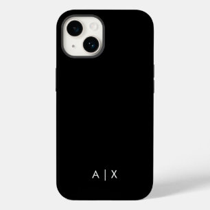 Coque Pour iPhone 14 Noms de couple simples monogrammés