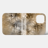Coques Case-Mate iPhone Noms de l'art fractal moderne abstrait des tons de (Verso (horizontal))