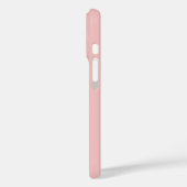 Coques Case-Mate iPhone Noms de monogramme moderne rose blush blanc (Verso / Gauche)