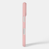 Coques Case-Mate iPhone Noms de monogramme moderne rose blush blanc (Verso / Droite)