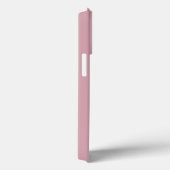 Coques Case-Mate iPhone Noms en monogramme rose blanc dusty moderne (Verso / Droite)