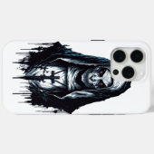 Coques Case-Mate iPhone ⛓ Nonne Sombre et Envoûtante 🖤 (Verso (horizontal))