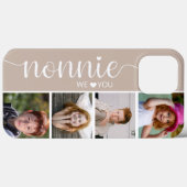 Coques Case-Mate iPhone Nonnie We Love You Photo (Verso (horizontal))