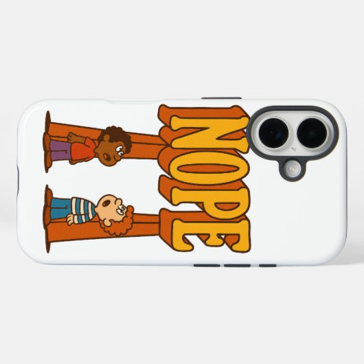 Coques Case-Mate iPhone Nope Phone Case (Verso (horizontal))