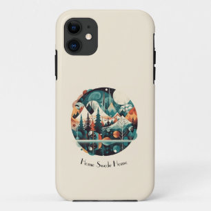 Case-Mate iPhone Case Nordic Pines & Peaks, personnalisé