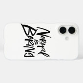 Coques Case-Mate iPhone NORMAL EST EN TRAIN D'ÉLEVER Calligraphie Artsy Mo (Verso (horizontal))