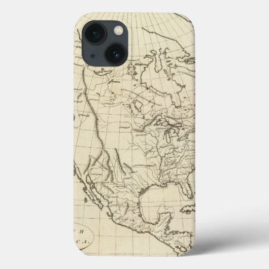 Coques Case-Mate iPhone North America outline map (Verso)
