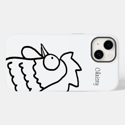 Coques Case-Mate iPhone Nosey Rooster (Verso (horizontal))