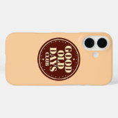 Coques Case-Mate iPhone Nostalgic 70s Good Old Days Club Quote (Verso (horizontal))