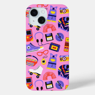 Coque Pour iPhone 15 Nostalgie amusante des années 90 – Technologie et