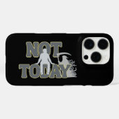 Coques Case-Mate iPhone NOT TODAY – Funny Dark Humor Grim Reaper  (Verso (horizontal))