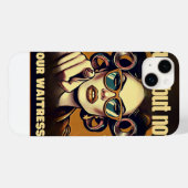 Coques Case-Mate iPhone Not Your Waitress – Retro Empowerment Art (Verso (horizontal))