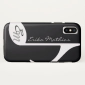Coques Case-Mate iPhone note de musique casemate avec nom (Dos (Horizontal))