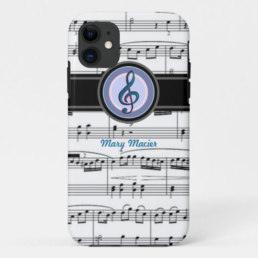 Coques Case-Mate iPhone note de musique clave (Dos)