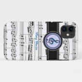 Coques Case-Mate iPhone note de musique clave (Dos (Horizontal))